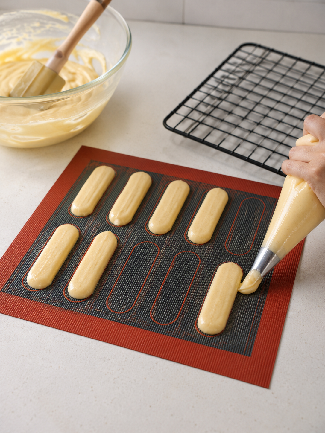 NATURALLYOURS Silicone Air Baking Mat Big 1Pcs, L 40 × W 60 cm (15.7 × 23.6 inch)