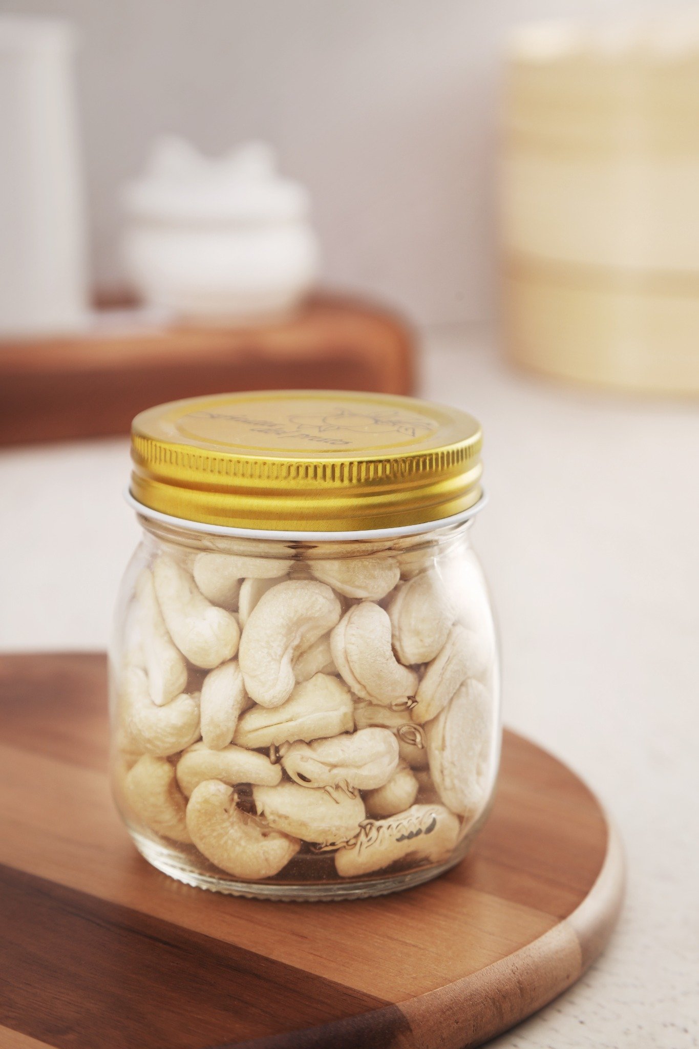 NATURALLYOURS Glass Storage Jar with Tin Lid 1 Pcs – 300 ml