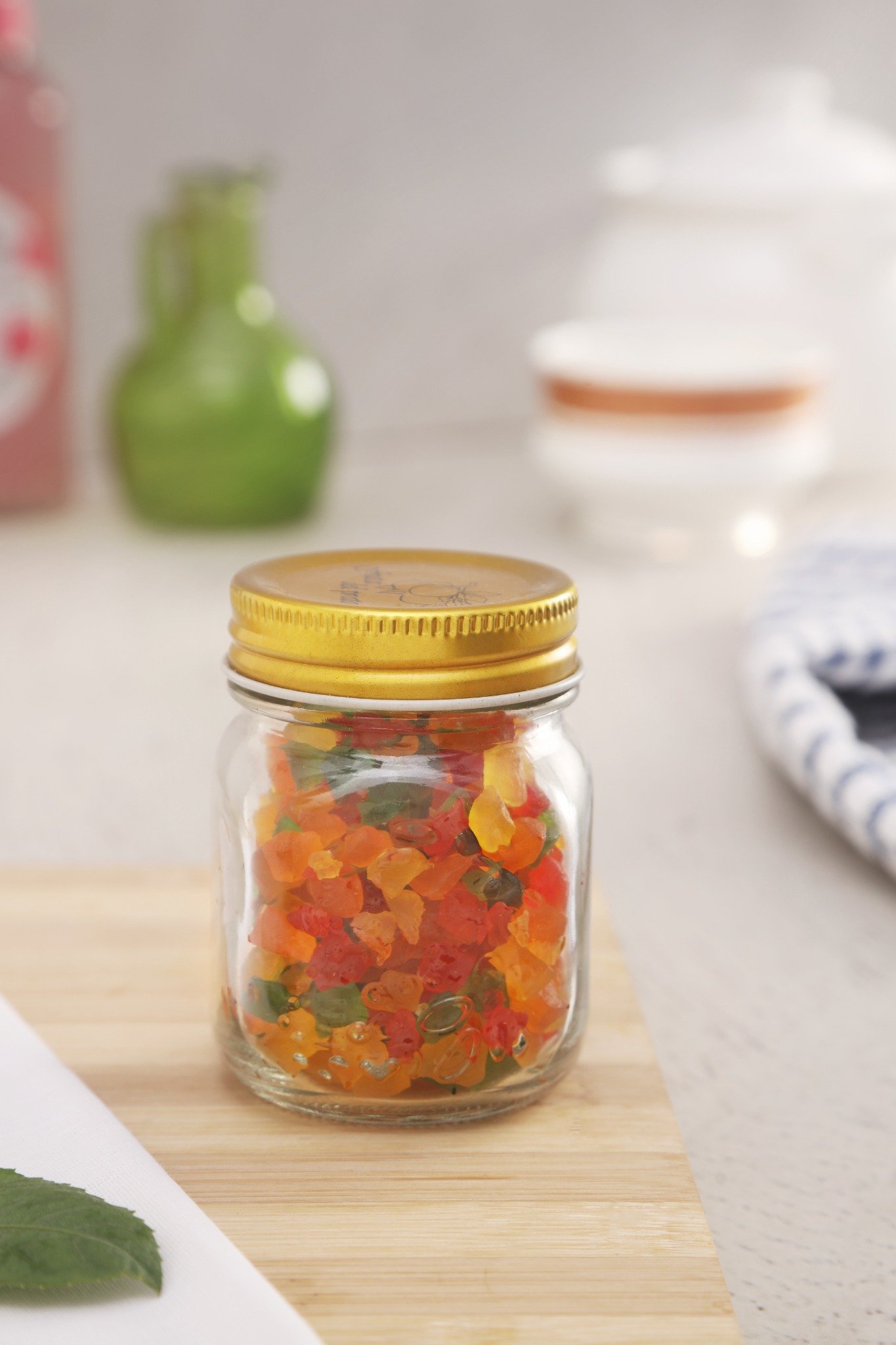 NATURALLYOURS Glass Storage Jar with Tin Lid 1 Pcs– 150 ml