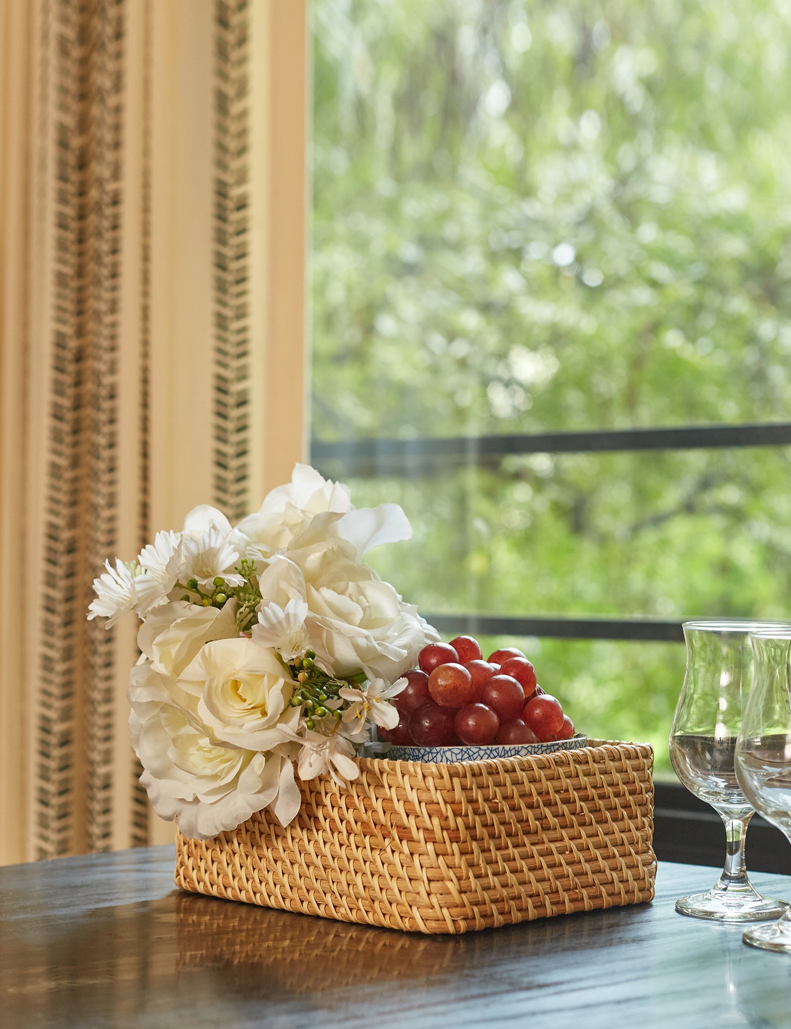 NATURALLYOURS Aurelia Rectangular Rattan Storage Box 1Pcs, – L25×W20×H10 cm