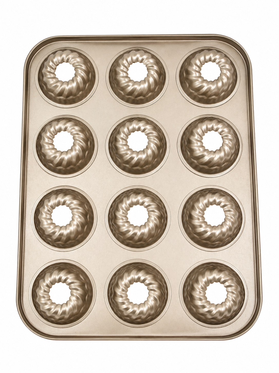 NATURALLYOURS Mini Spiral Twelve Cavity Carbon Steel Pan , 1 Pc