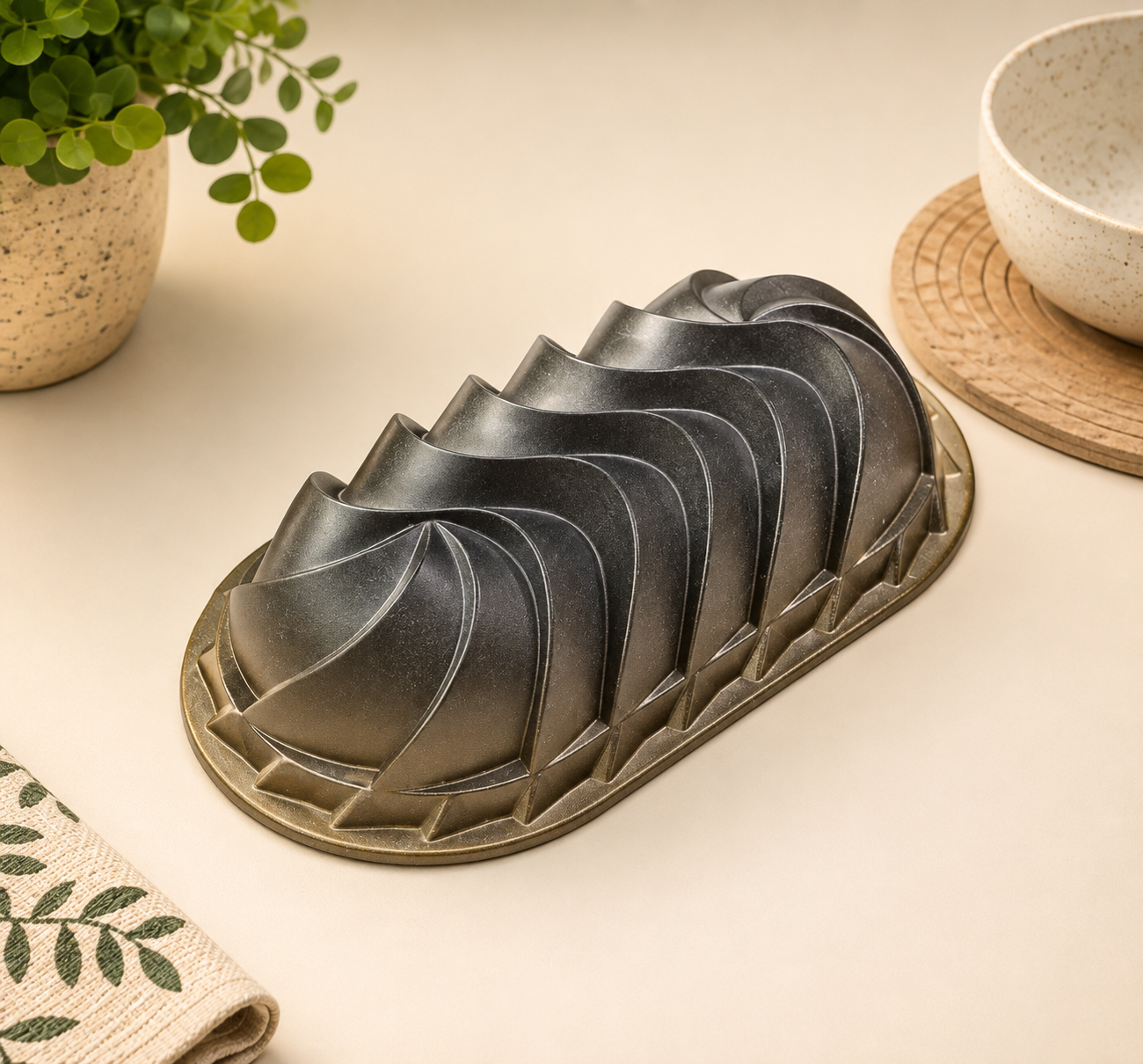 NATURALLYOURS Heavy Cast Aluminium Heritage Loaf Pan, 1 Pc